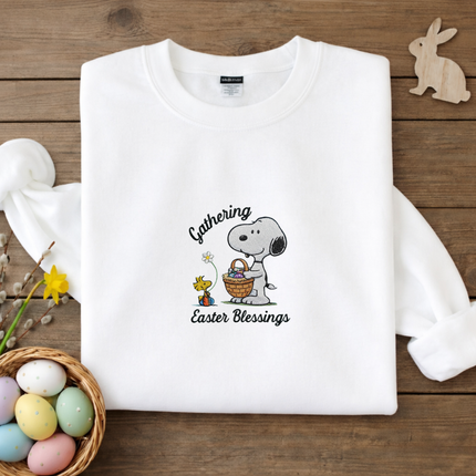 Gathering Easter Blessings Embroidered Sweatshirt