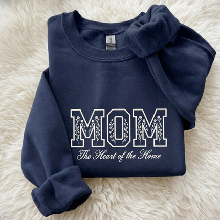 Mom Heart of the Home Embroidered Sweatshirt