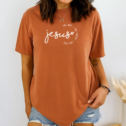 Comfort Color Jesus – The Way, The Truth, The Life T-Shirt