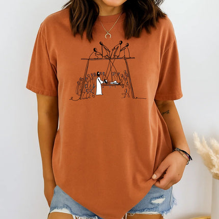 Comfort Color Jesus healing the paralytic T-Shirt