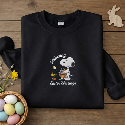 Gathering Easter Blessings Embroidered Sweatshirt