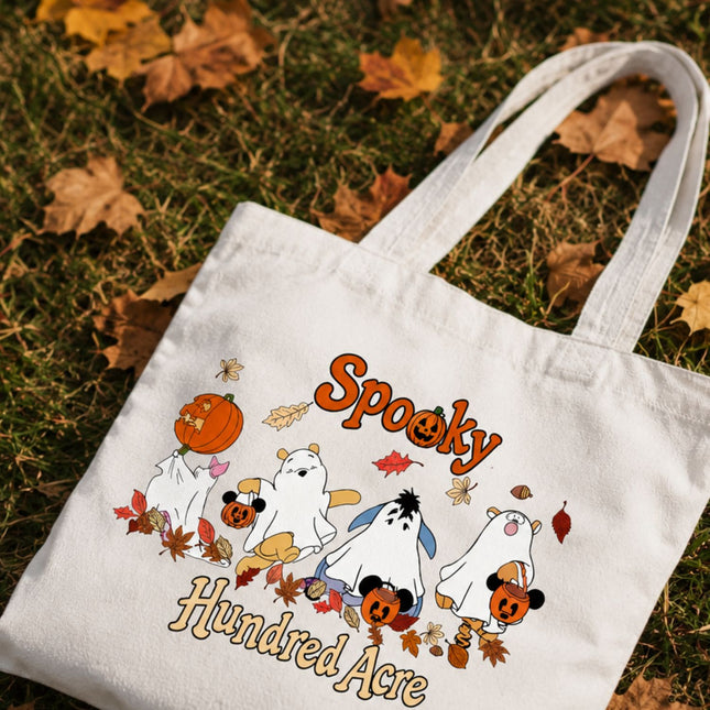 Spooky Hundred Arce Halloween Tote Bag