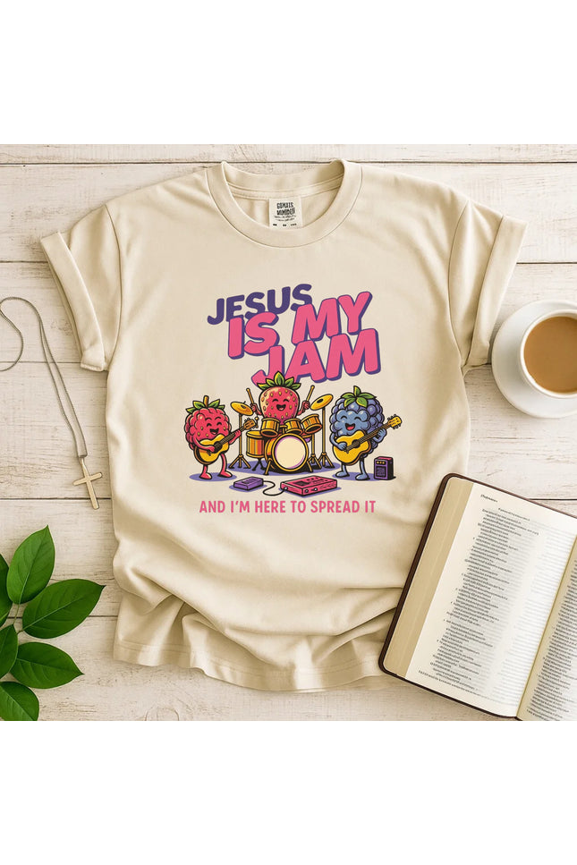 Comfort Colors Jesus Is My Jam Band Music T-Shirt