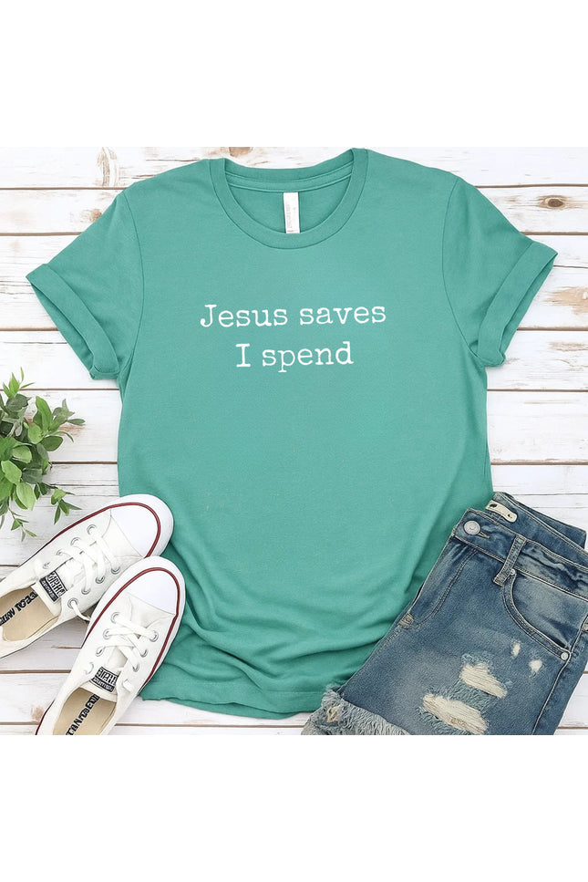 Comfort Colors Jesus Saves I Spend Christian T-Shirt