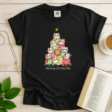 Comfort Colors Meowy Christmas T-Shirt