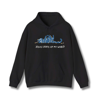 Jesus Lights Up My World Gildan Hoodie