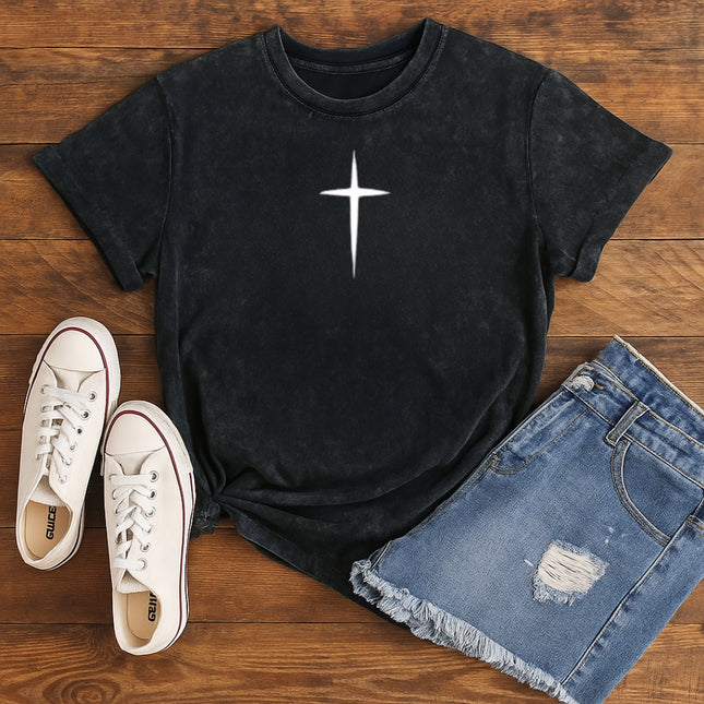 Minimalist Christian Cross T-Shirt