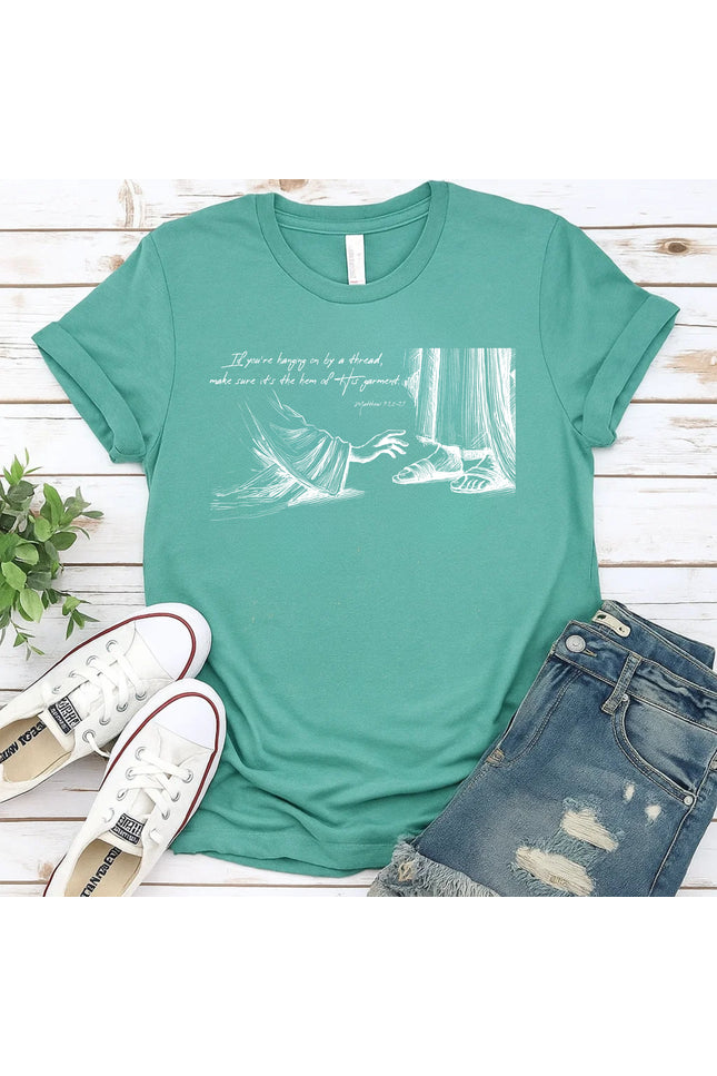 Comfort Colors Hem of His Garment Bible Verse Tee