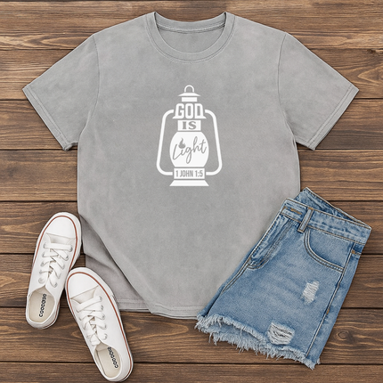 God Is Light Christian T-Shirt
