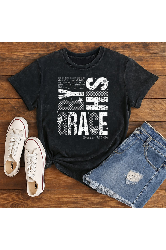 By His Grace Christian T-Shirt