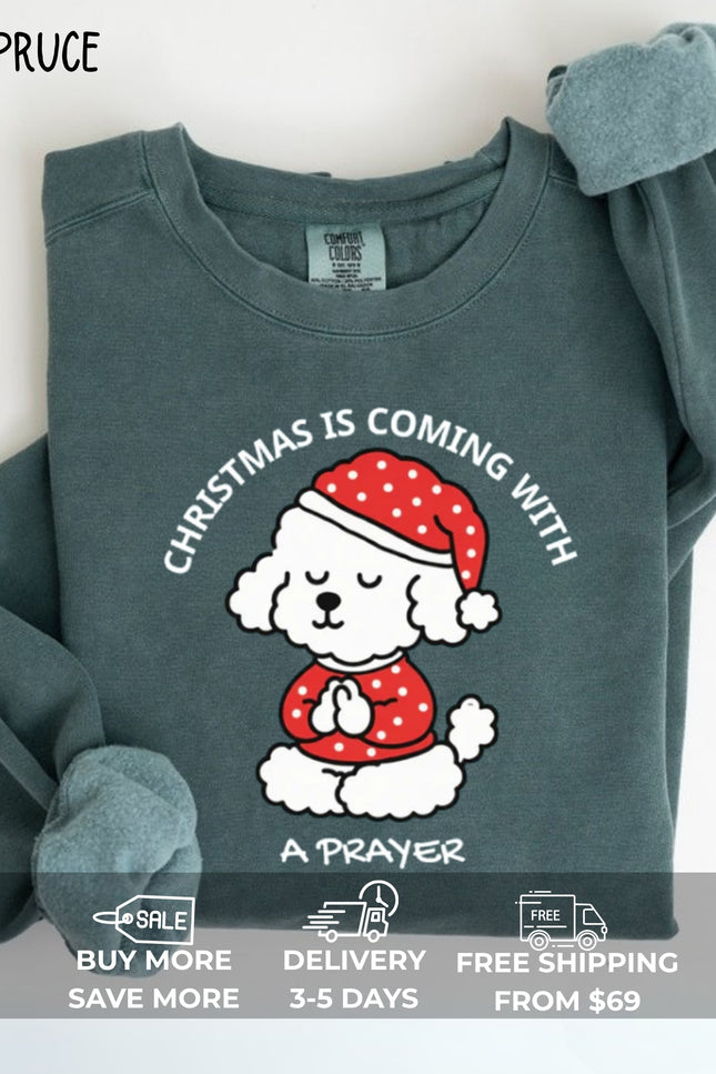 Comfort Colors Christmas is Coming Sweatshirt