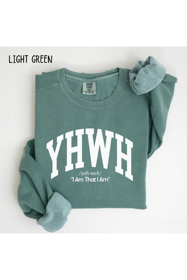 Comfort Colors YHWH I Am That I Am Christian Sweatshirt