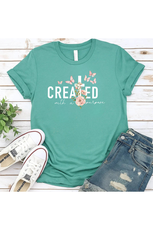 Comfort Colors “Created with Purpose” Graphic Tee