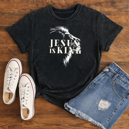 Jesus Is King Christian T-Shirt - Lion Graphic Edition