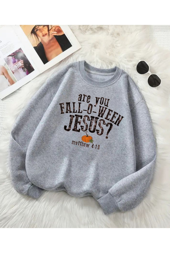 Christian Fall-O-Ween Sweatshirt – Are You Following Jesus Matthew 4:19 Pumpkin Pullover