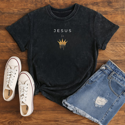 JESUS IS KING GOLDEN CROWN T-Shirt