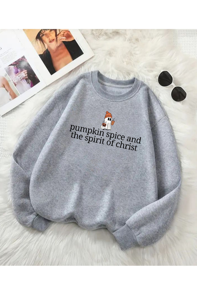 Pumpkin Spice and the Spirit of Christ Sweatshirt