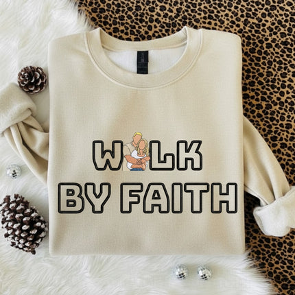 Walk By Faith Embroidered Sweatshirt