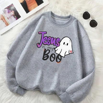 Jesus Is My Boo Sweatshirt - Funny Faith Graphic Crewneck
