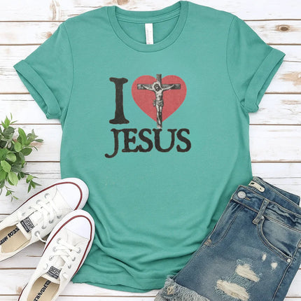 Comfort Colors I Love Jesus Graphic Tee