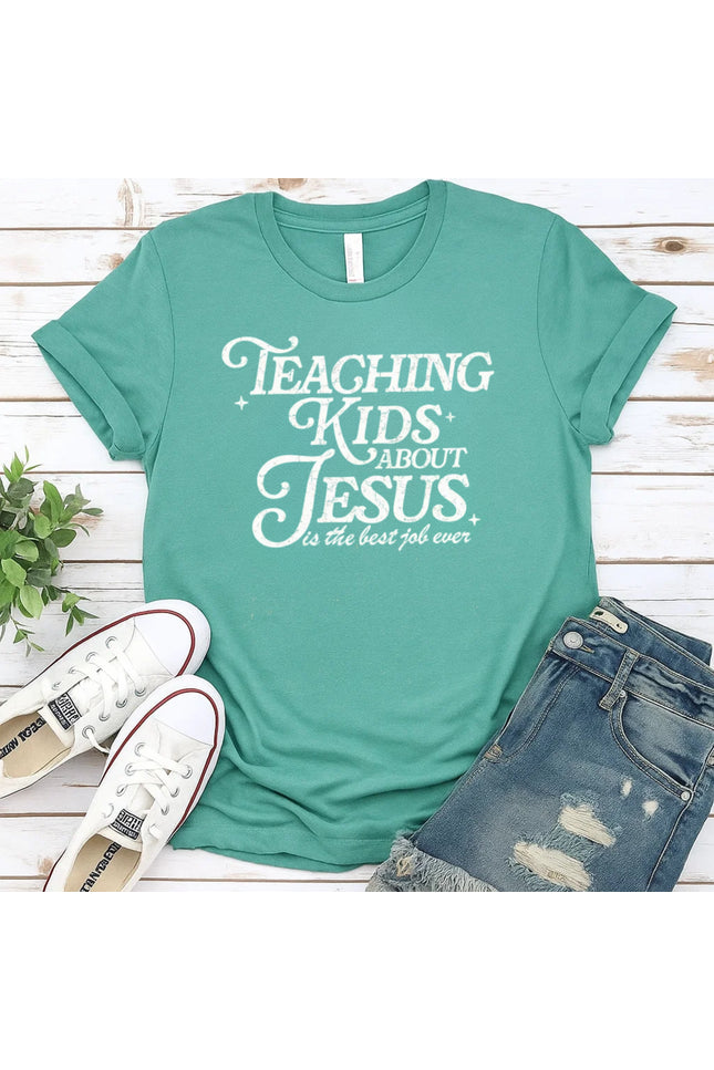 Comfort Colors Teaching Kids About Jesus Graphic Tee