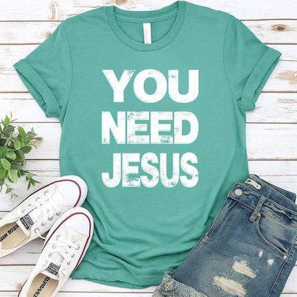 Comfort Colors “You Need Jesus” Christian Graphic T-Shirt
