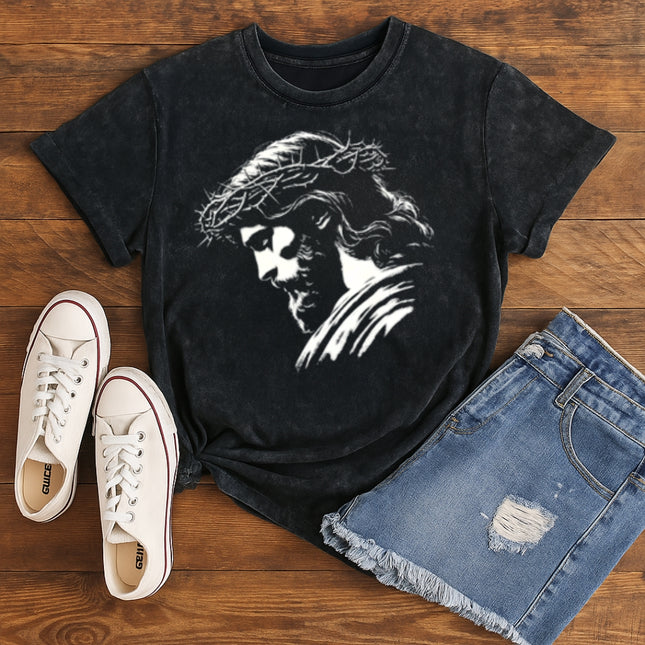 Jesus with Crown of Thorns T-Shirt