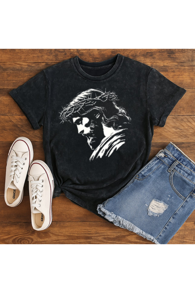 Jesus with Crown of Thorns T-Shirt