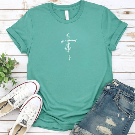 Comfort Colors Faithful Cross Graphic Tee