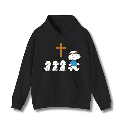 Marching in Faith Dogs Cute Gildan Hoodie