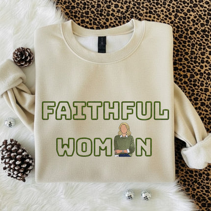 faithful woman Embroidered Sweatshirt