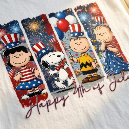 Comfort Colors Happy 4th of July Patriotic Friends T-Shirt
