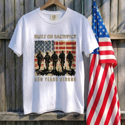 Comfort Colors Built On Sacrifice 250 Years Strong T-Shirt