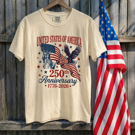 Comfort Colors United States of America 250th Anniversary T-Shirt