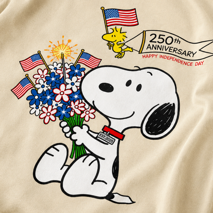 Comfort Colors 250th Anniversary Happy Independence Day Snoopy T-Shirt