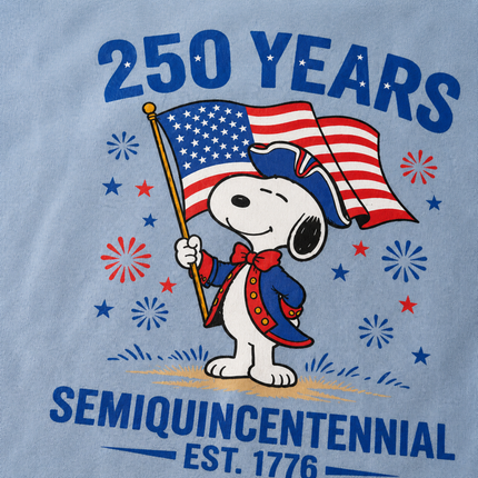Comfort Colors 250 Years Semiquincentennial Patriotic Snoopy T-Shirt