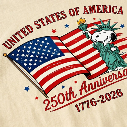 Comfort Colors USA 250th Anniversary Statue of Liberty Mascot T-Shirt