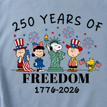 Comfort Colors 250 Years of Freedom Historical Patriotic Friends T-Shirt