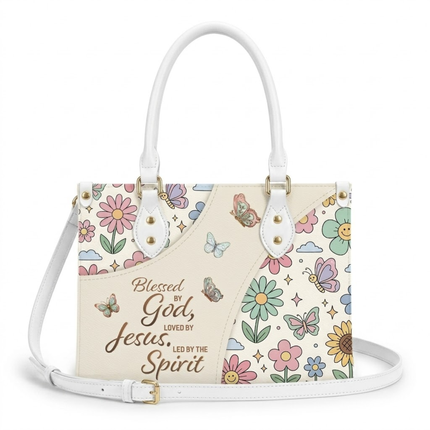 Blessed Loved Led Leather Handbag
