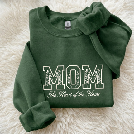 Mom Heart of the Home Embroidered Sweatshirt