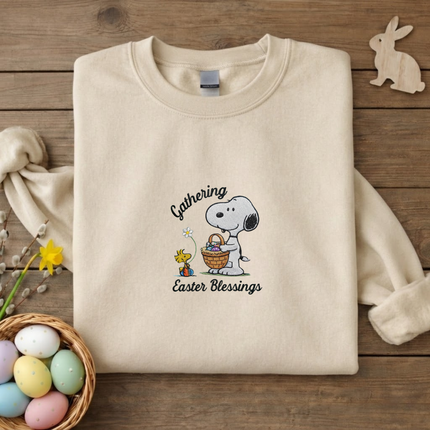 Gathering Easter Blessings Embroidered Sweatshirt