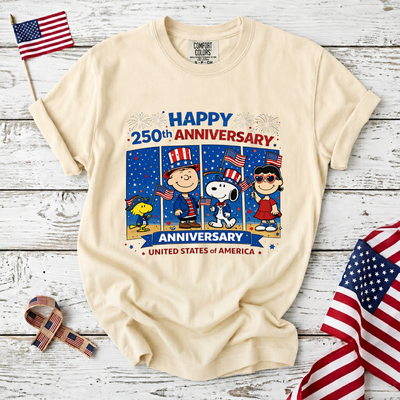 Comfort Colors Happy 250th Anniversary USA T-Shirt