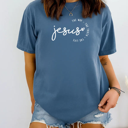 Comfort Color Jesus – The Way, The Truth, The Life T-Shirt