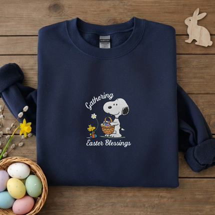 Gathering Easter Blessings Embroidered Sweatshirt