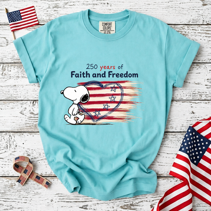 Comfort Colors 250 Years Of Faith Freedom T-Shirt
