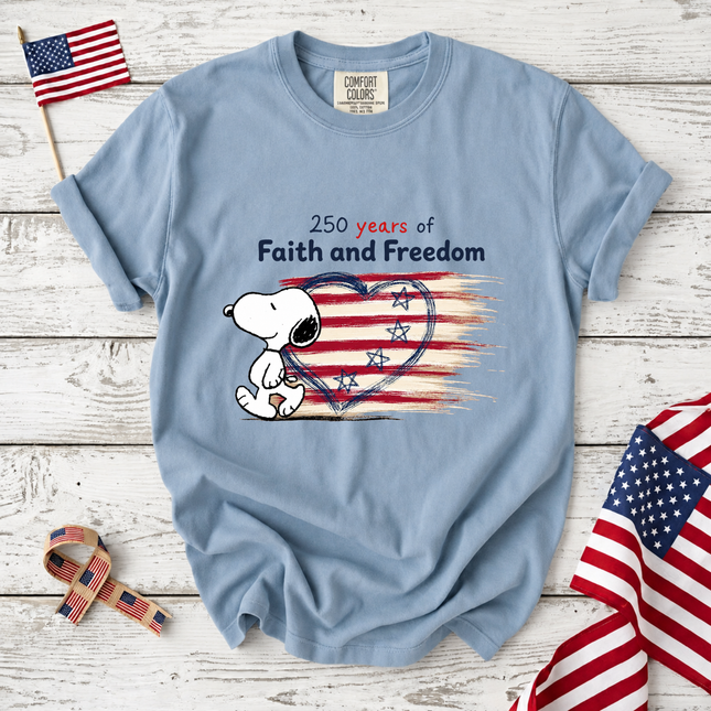 Comfort Colors 250 Years Of Faith Freedom T-Shirt