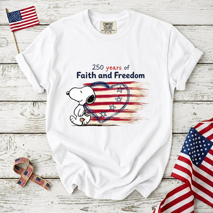 Comfort Colors 250 Years Of Faith Freedom T-Shirt