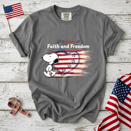 Comfort Colors 250 Years Of Faith Freedom T-Shirt