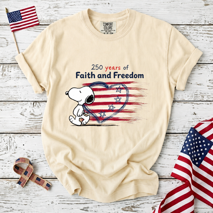 Comfort Colors 250 Years Of Faith Freedom T-Shirt