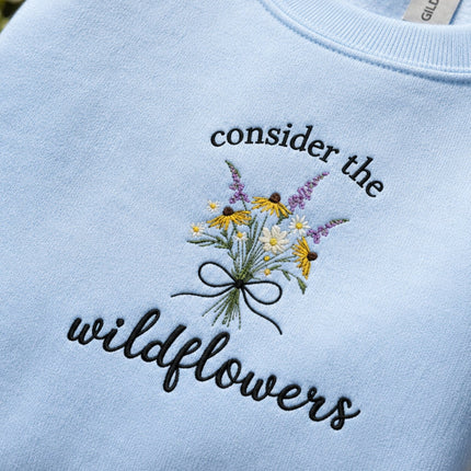 Consider The Wildflowers Embroidered Sweatshirt